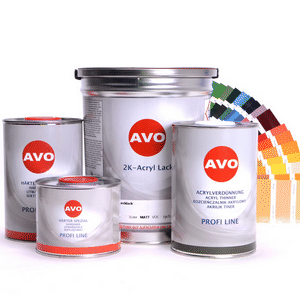 Afbeelding van RAL 7000 - RAL 7033 2K AVO Acryl Autolack matt 5,5 Liter-Set 