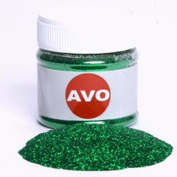 Bild von Avo Metal Flakes kelly grün 0,2mm