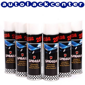Bild von Spraila weiß glänzend Sprühdose 6 x 500ml von AutoK 