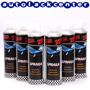 Изображение Spraila 2-Schicht Klarlack Sprühlack 6 x 500ml von AutoK 300917