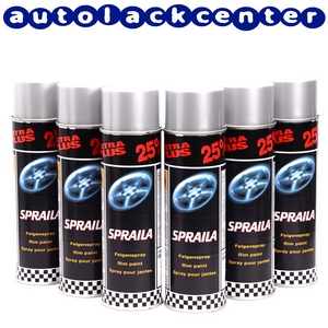 Bild von Spraila Felgensilber Sprühlack 6 x 500ml von AutoK