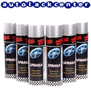 Изображение Spraila Felgensilber Sprühlack 6 x 500ml von AutoK 300937