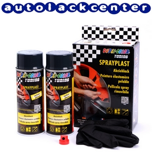 Dupli-Color SPRAYPLAST Abziehlack Sprühfolie 2x400 ml carbon seidenglänzend resmi