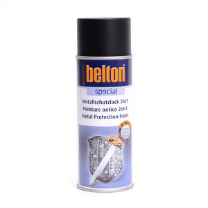 Obraz Belton Metallschutzlack 2 in 1  Schwarz matt 400ml