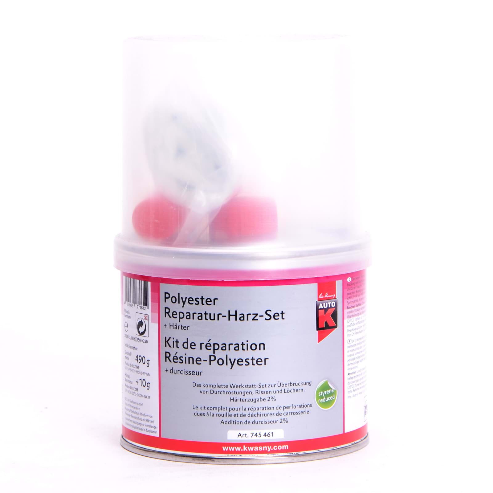 Auto-K Polyester Reparatur-Set 500g 745461 resmi