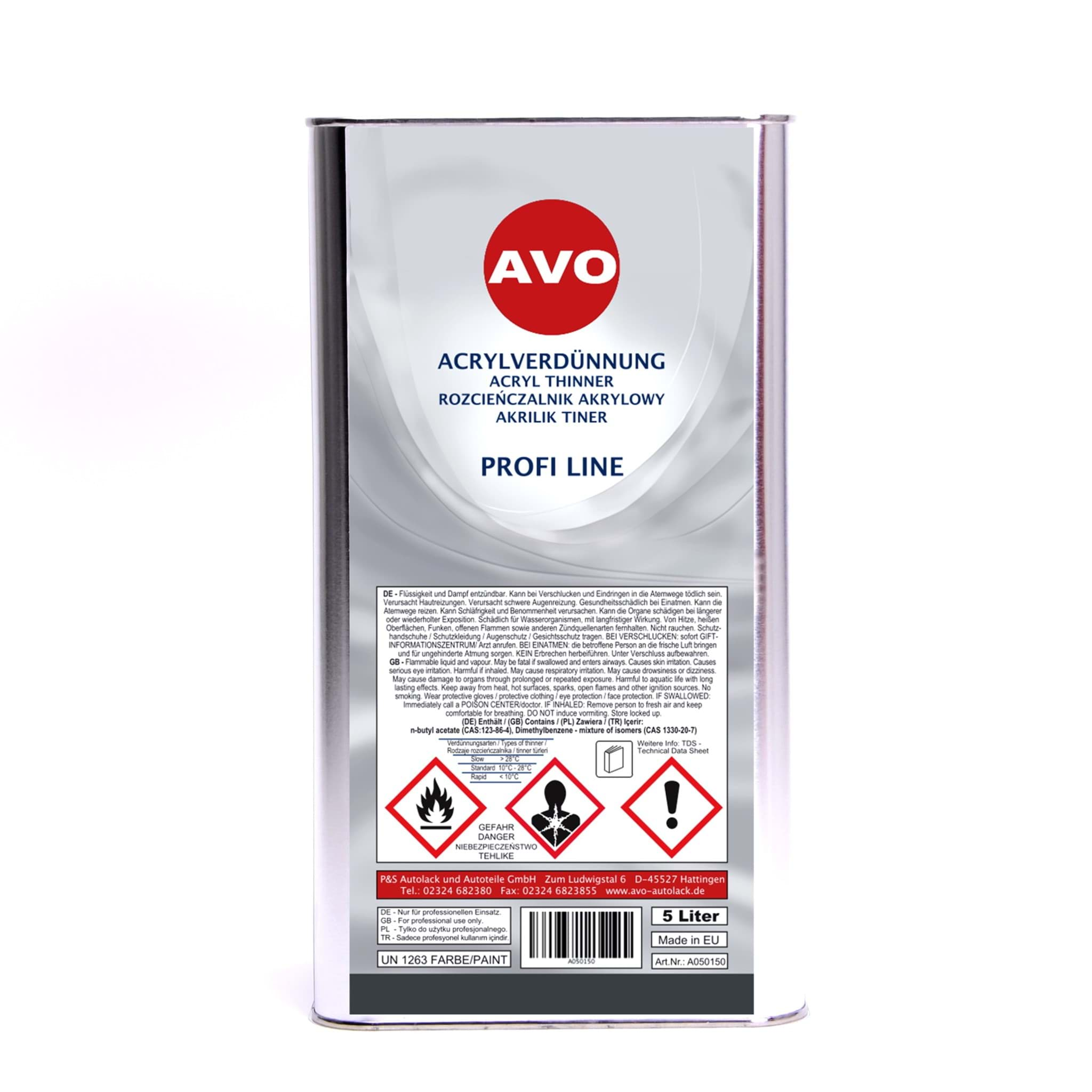 Obraz AVO 5 Liter 2K Acrylverdünnung