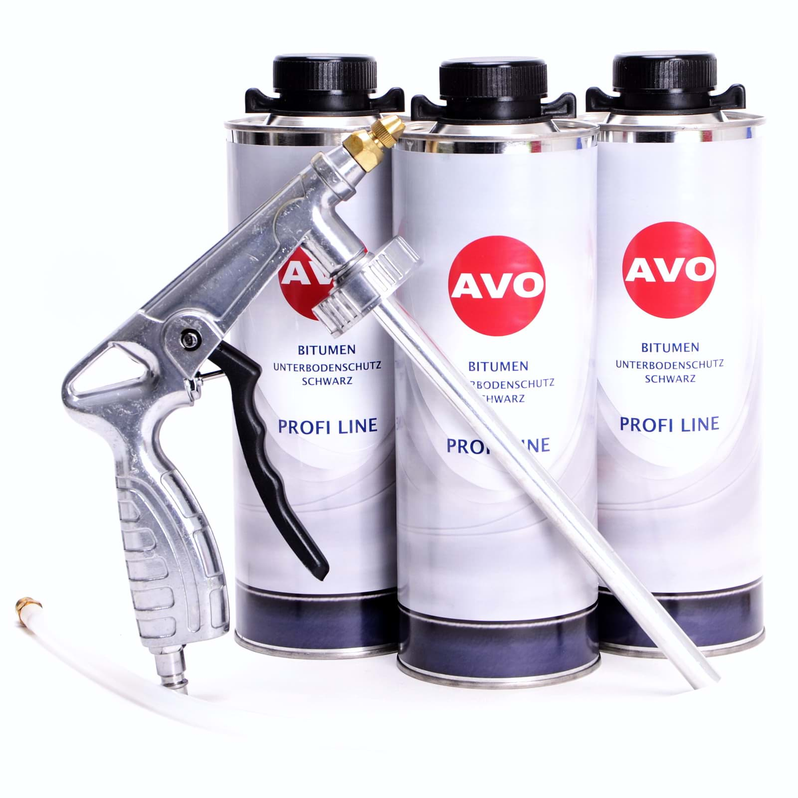 Изображение AVO Unterbodenschutz Bitumen schwarz 3 Liter+ UBS/HV Spritzpistole