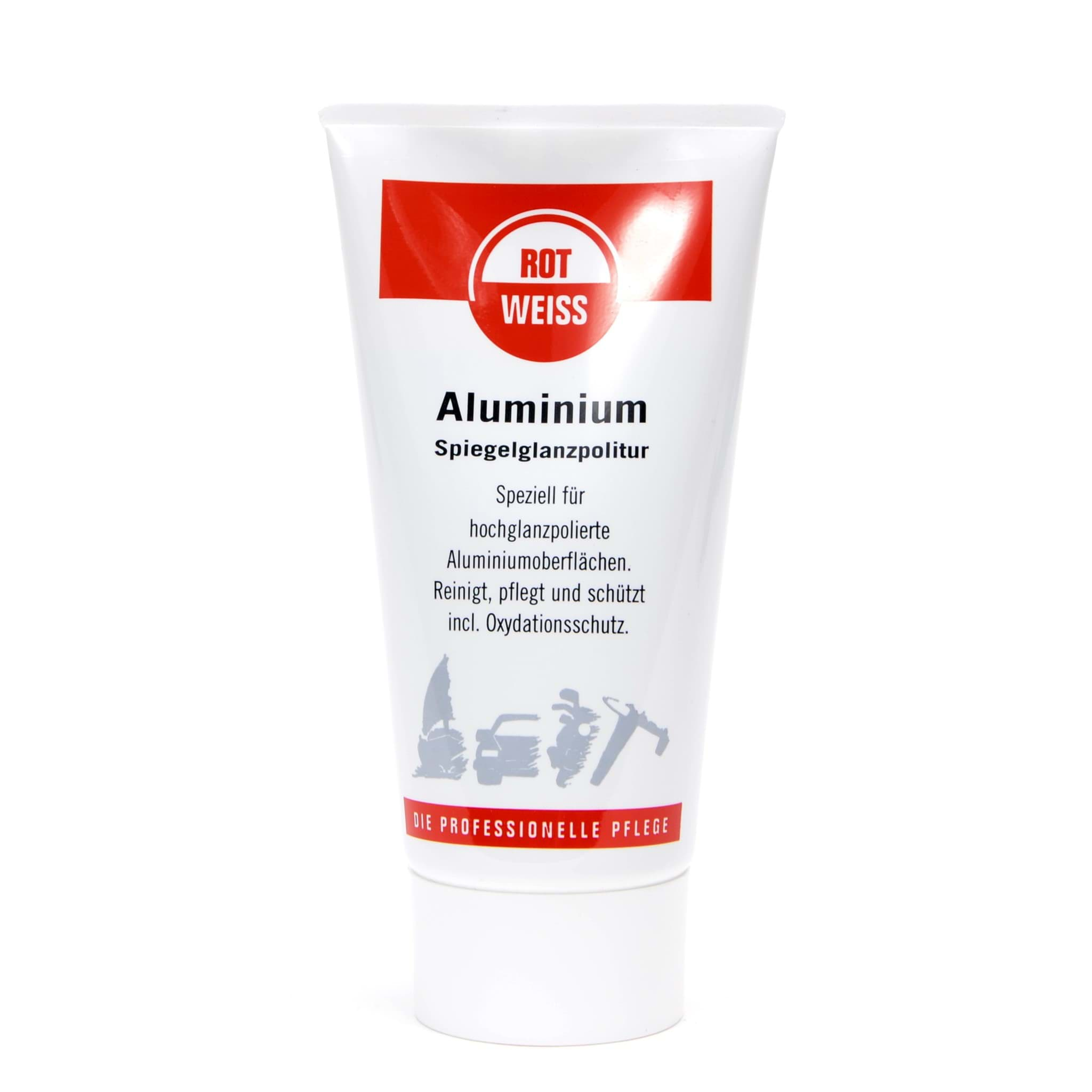 Rot-Weiss Aluminium Spiegelglanz 150ml resmi