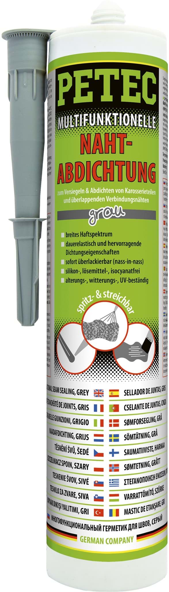 Afbeelding van Petec Multifunkt. Nahtabdichtung 310ml grau