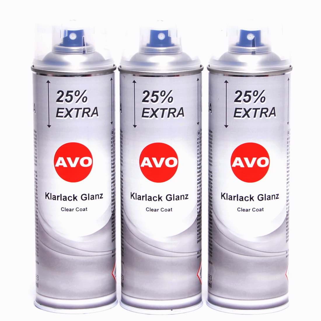 Изображение AVO Klarlack glänzend Lackspray 3 x 500ml