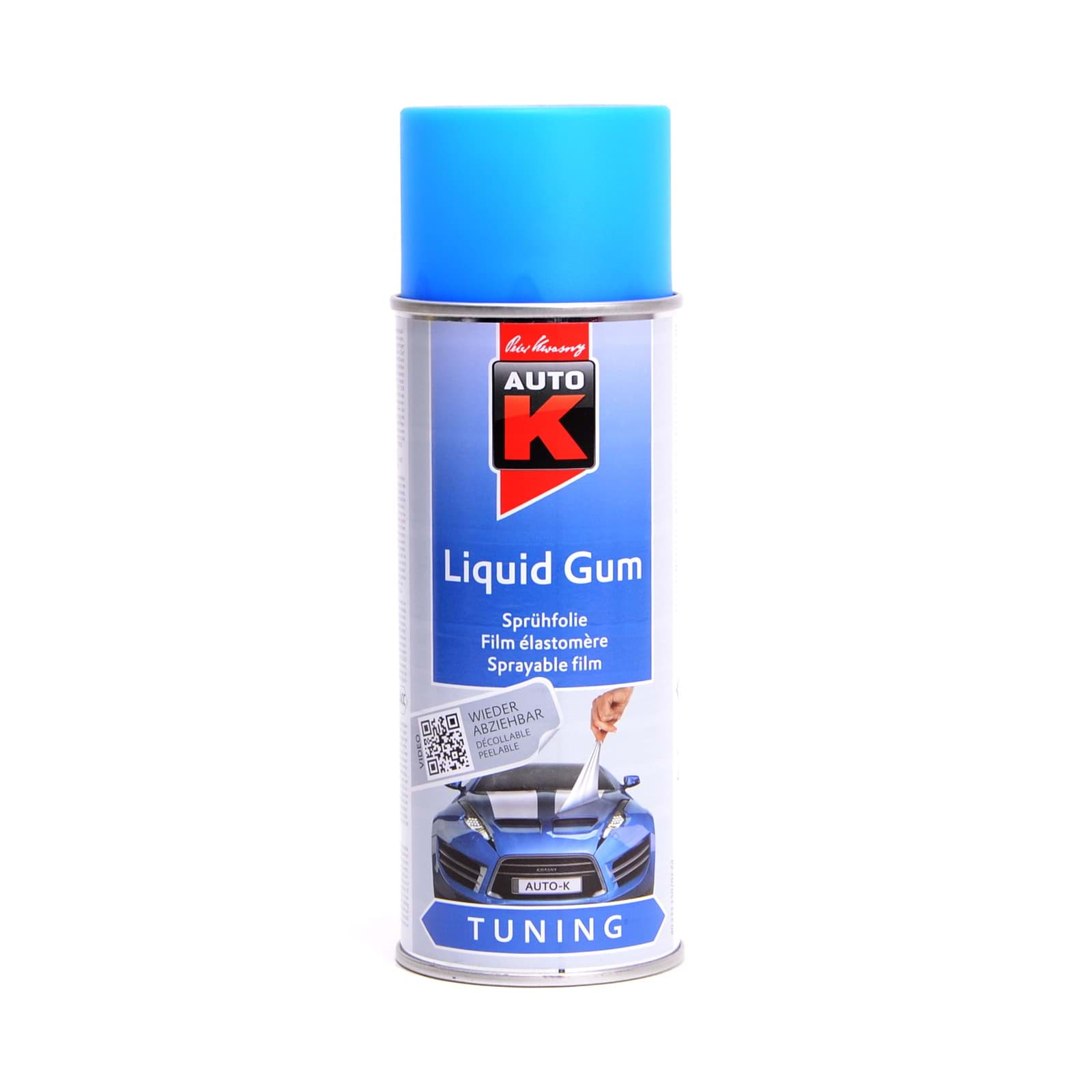 Изображение AutoK Liquid Gum Sprühfolie blau matt 400ml Folienlack, Abziehlack, Felgenfolie, 233252