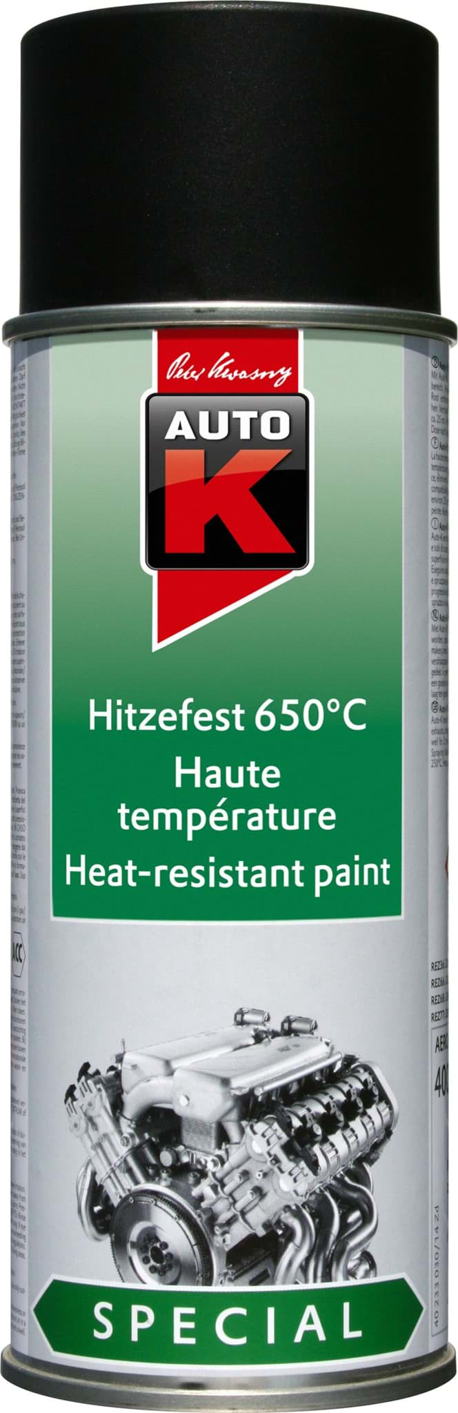 Afbeelding van Lackspray hitzefest 650°C schwarz von AutoK