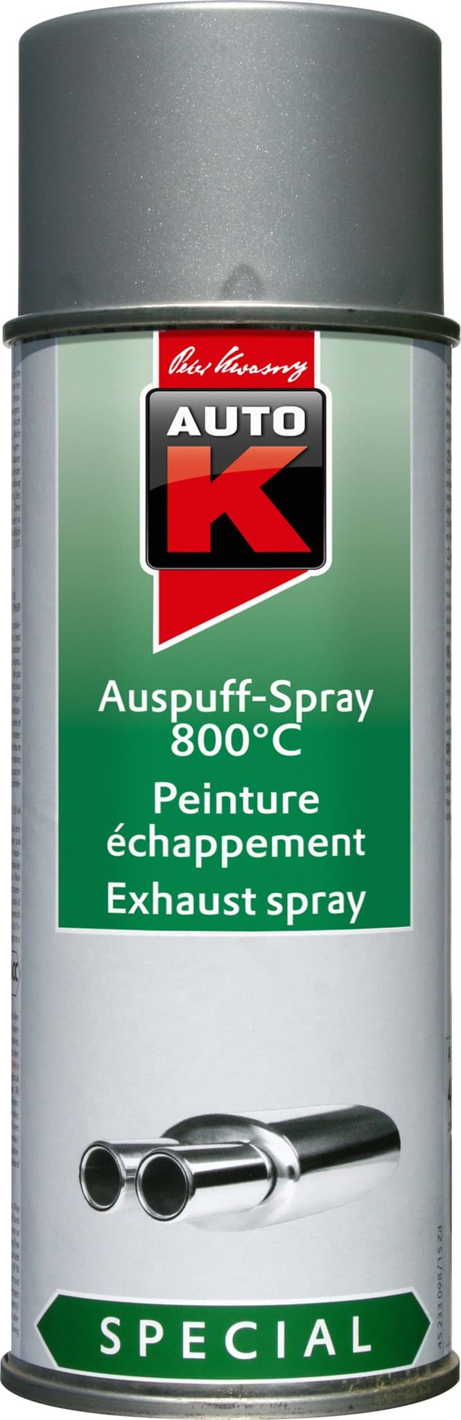 Bild von AutoK Auspuff Spray 800C° silber 400ml 
