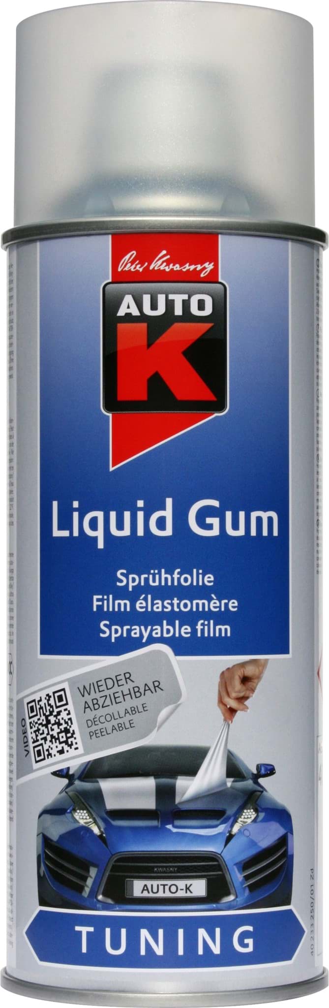 Bild von AutoK Liquid Gum Sprühfolie farblos matt 400ml Folienlack, Abziehlack, Felgenfolie