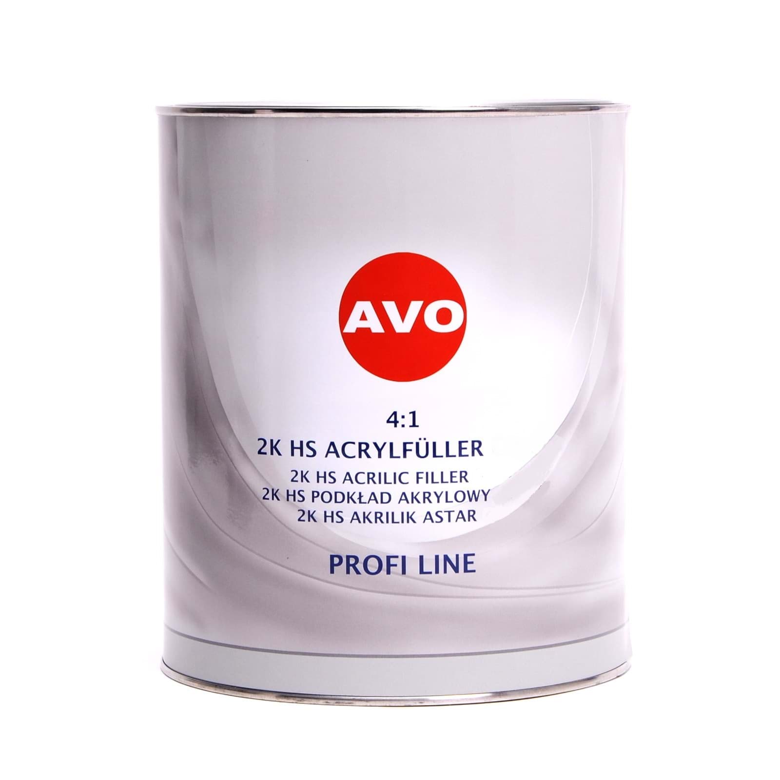 Afbeelding van AVO 2K HS 4:1 Grundier Füller  Acrylfiller weiss 4 Liter