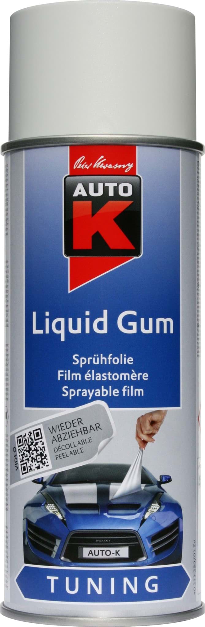 Bild von AutoK Liquid Gum Sprühfolie weiss matt 400ml Folienlack, Abziehlack, Felgenfolie