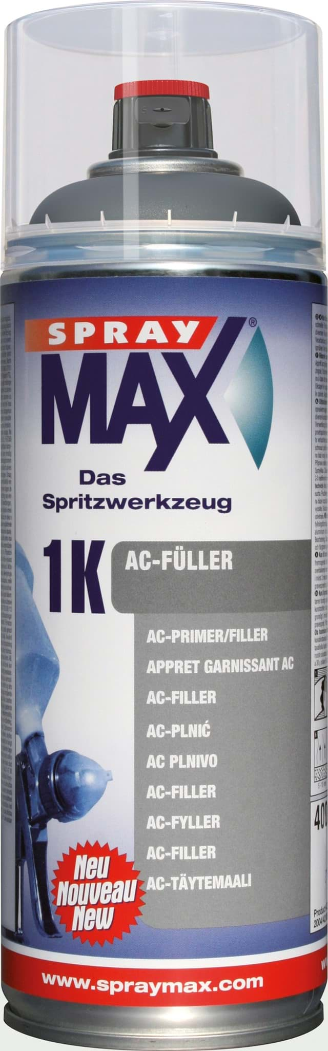 Bild von SprayMax 1K AC-Füller dunkelgrau Spray 400ml