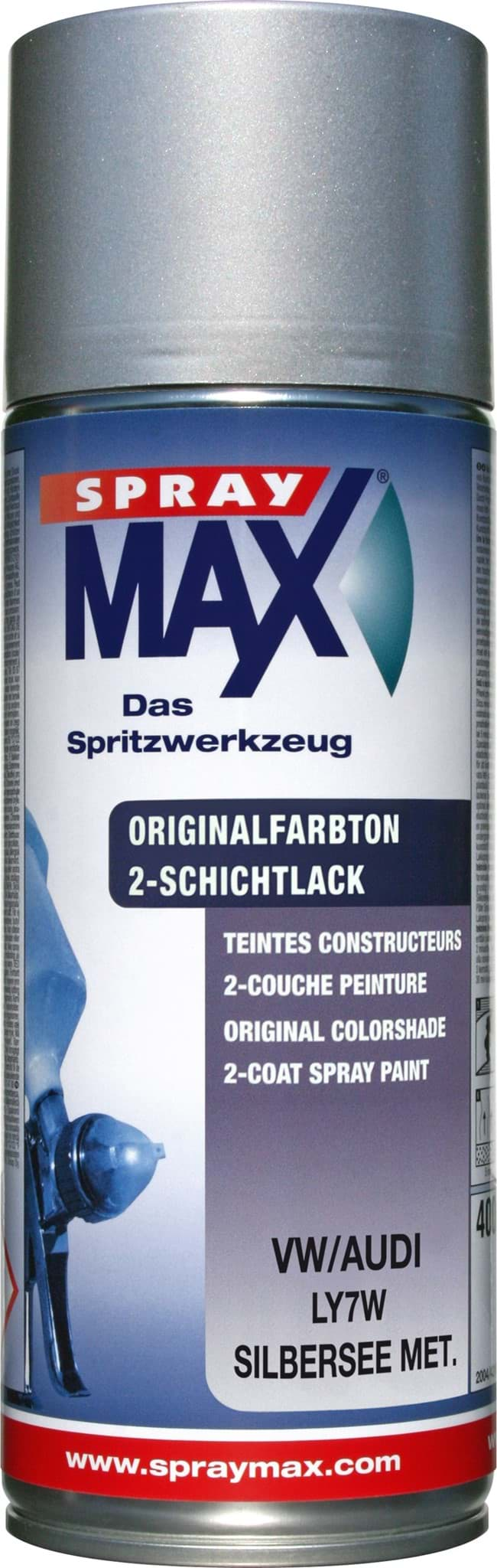 Afbeelding van SprayMax Originalfarbton für VW LY7W silbersee met.