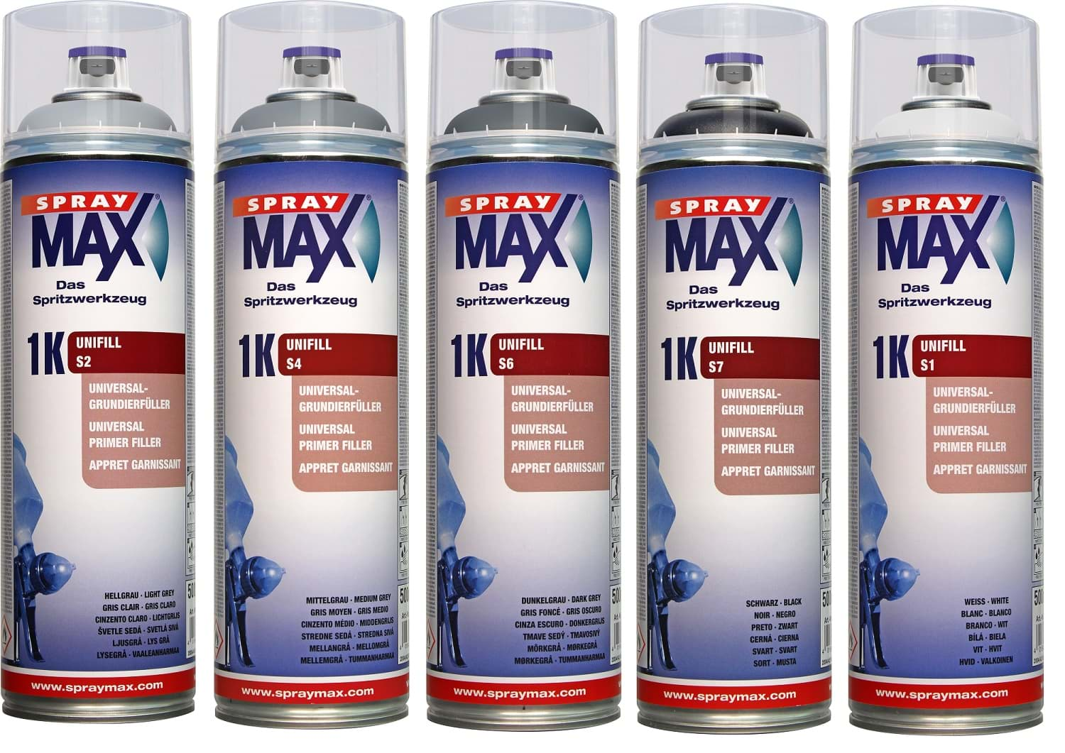 Afbeelding van 1K Universalgrundierfüller SprayMax UNIFILL 500ml