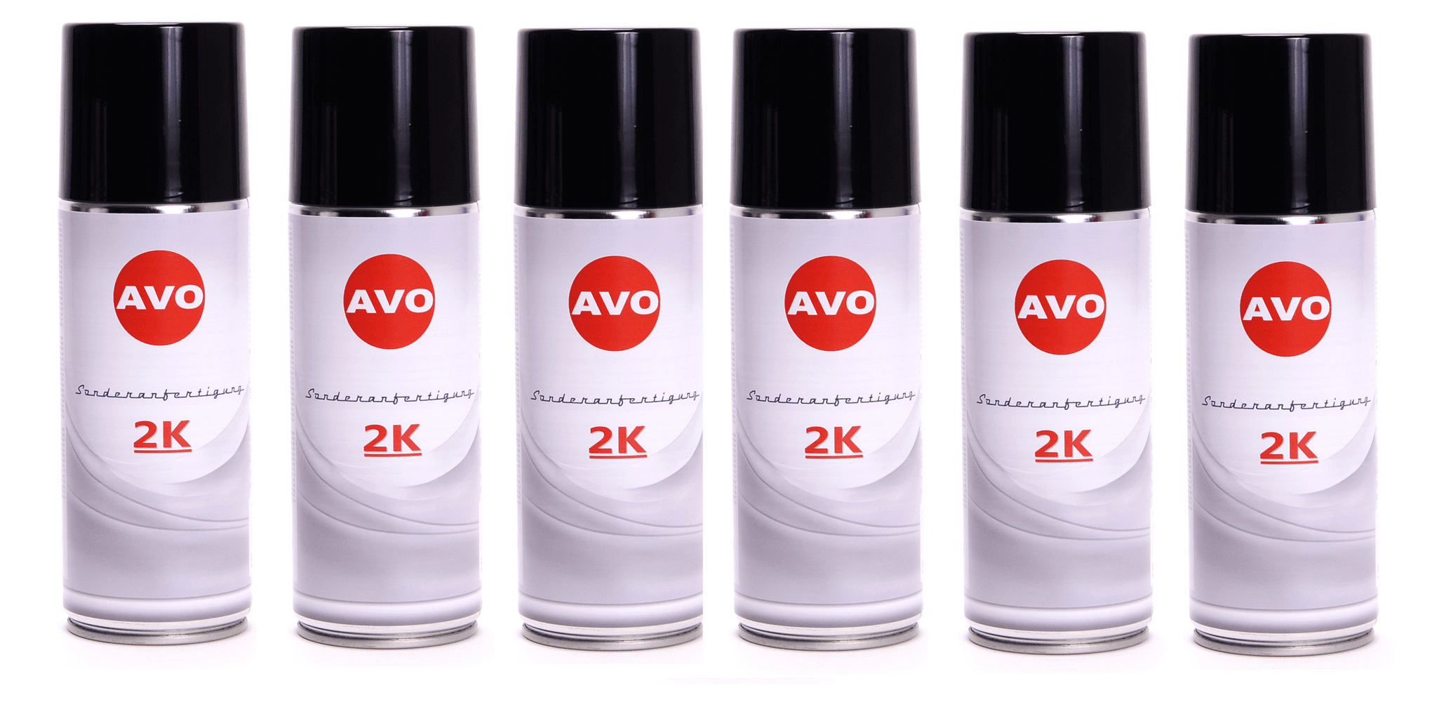 Bild von RAL 9005 AVO 2K Lackspray glänzend 6 x 400ml 