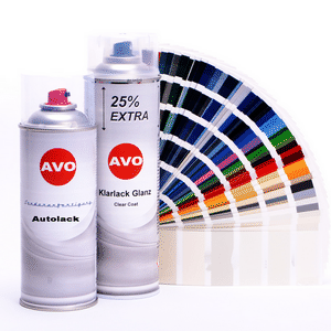 Afbeelding van AVO Autolack Lackspray-Set für  BMW A52 Space grau metallic 400ml Basislack + 500ml Klarlack