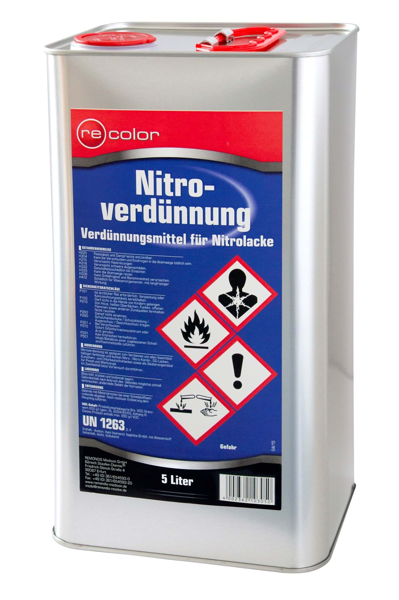 Afbeelding van RECOLOR Nitroverdünnung 5Liter