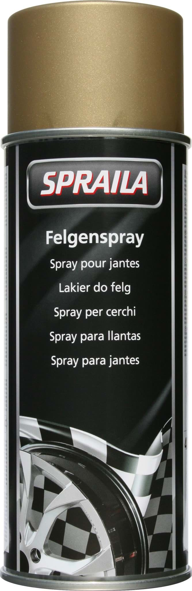 Bild von Spraila Lackspray Felgenspray gold 400ml K300038