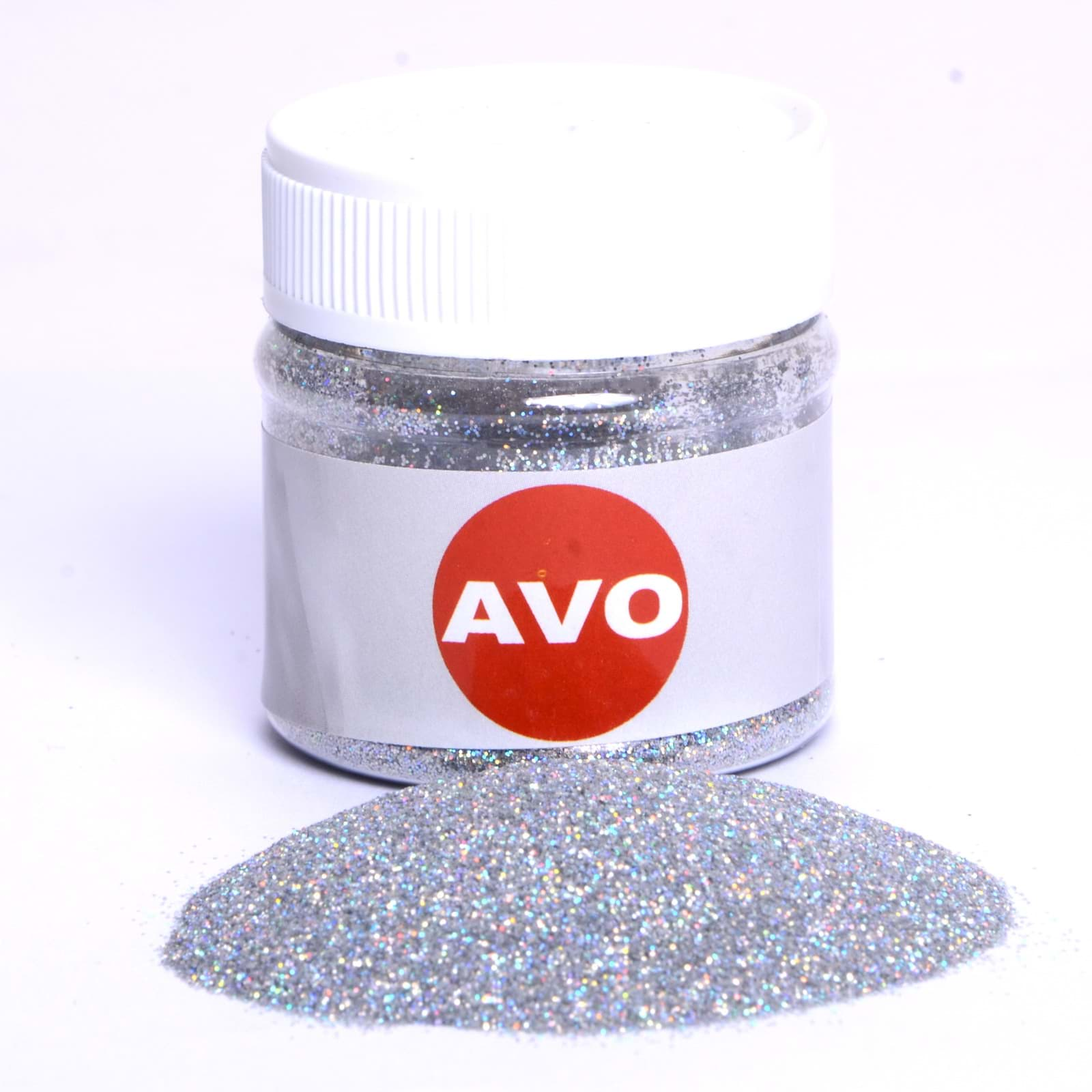 Bild von Avo Metal Flakes hologram silber 0,2mm