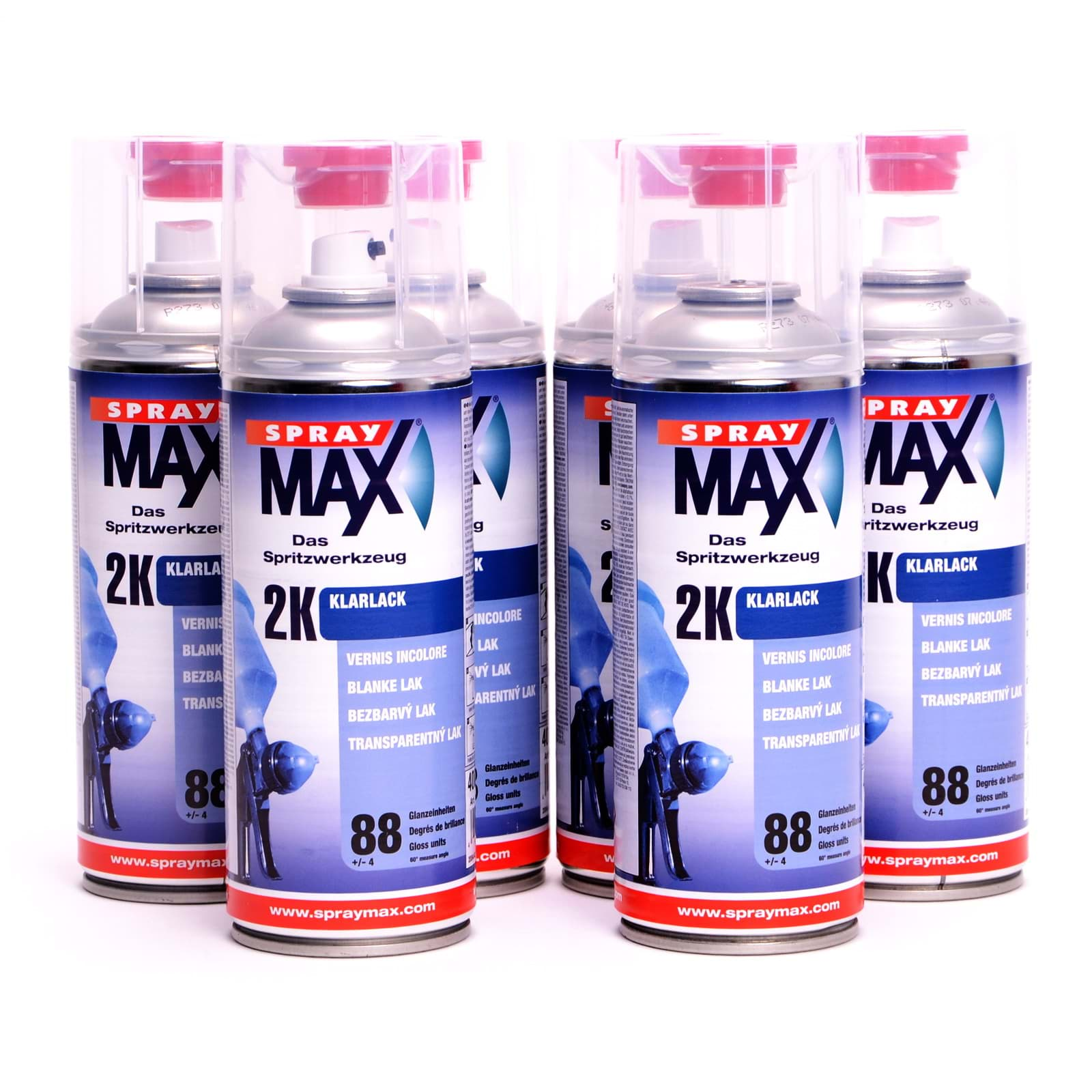 SprayMax 2K Klarlack hochglänzend 680061 6x400ml resmi