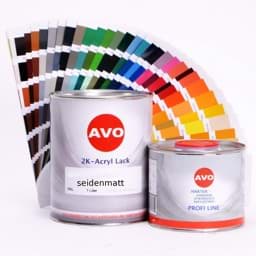 Bild von AVO 2K Autolack Seidenmatt Set 1,5 Liter in RAL Farbe