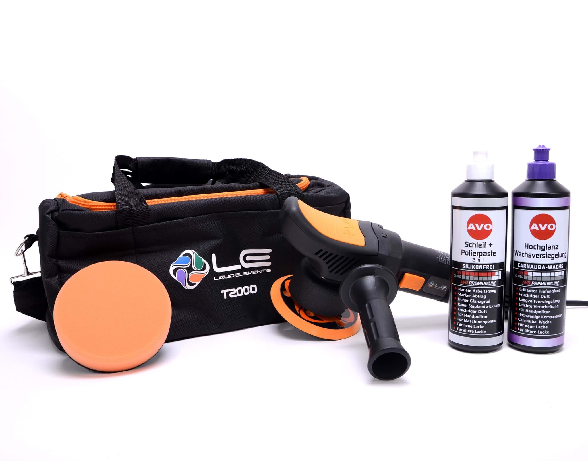 Bild von Exzenter Poliermaschine Aktion Set Liquid Elements T2000