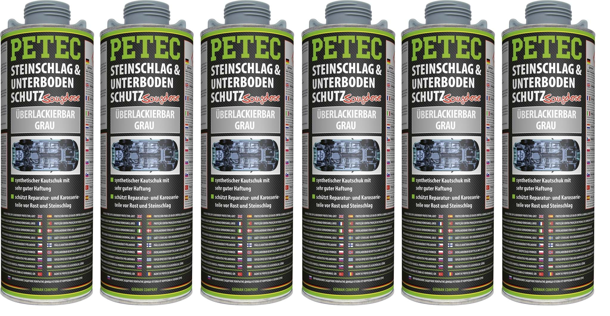 Bild von Petec Unterbodenschutz UBS grau überlackierbar 6 x 1liter 73310