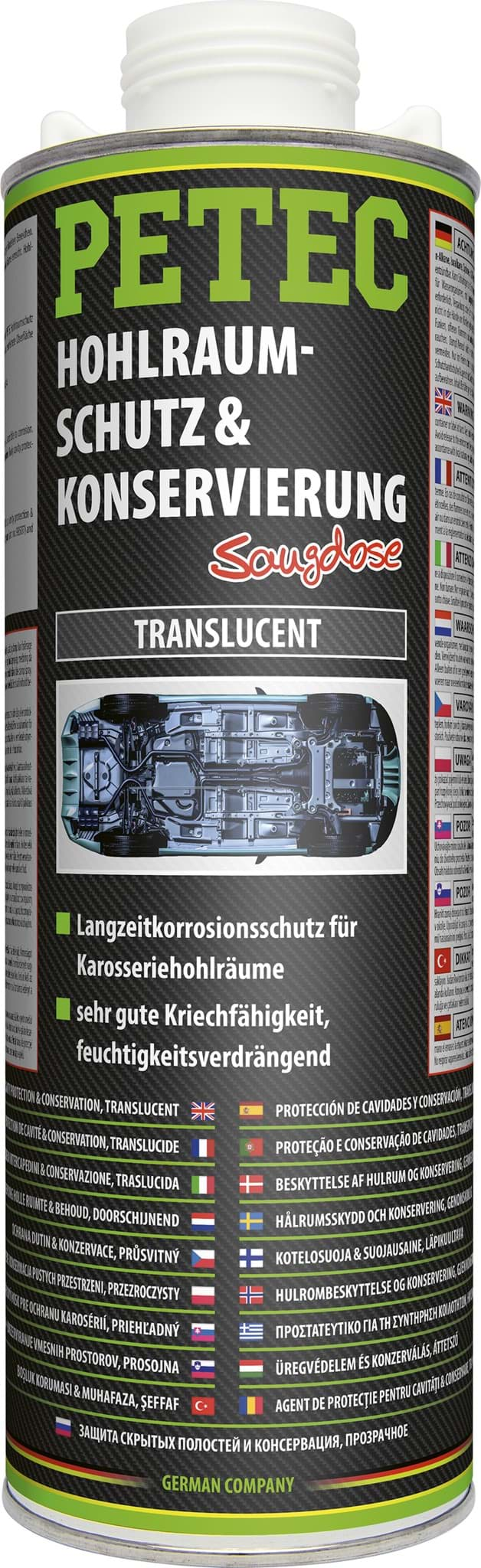 Изображение Petec Hohlraumversiegelung Hohlraumschutz & -Konservierung Transparent 1L 73510