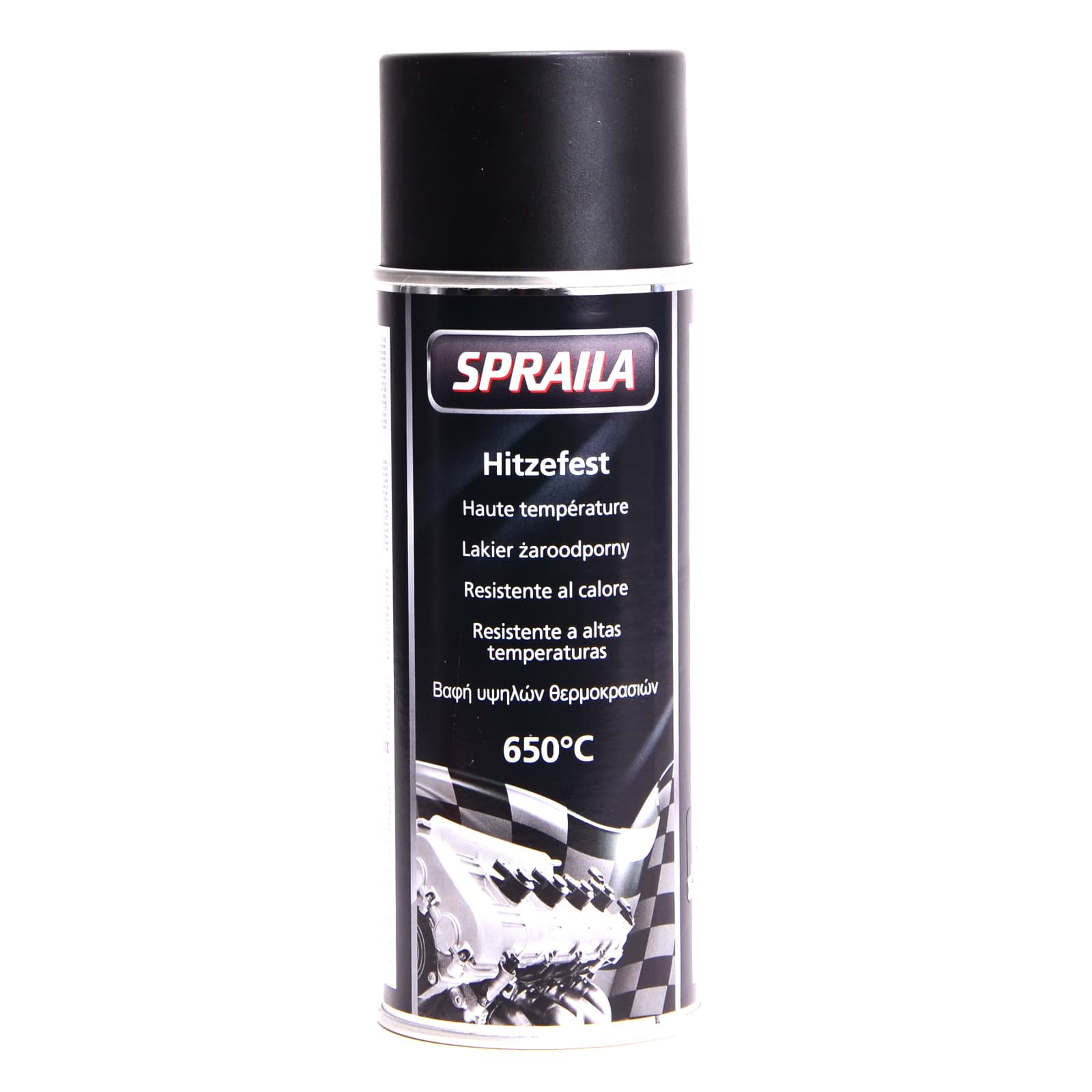 Изображение Lackspray hitzefest schwarz 650°C 400ml Spraila 300041