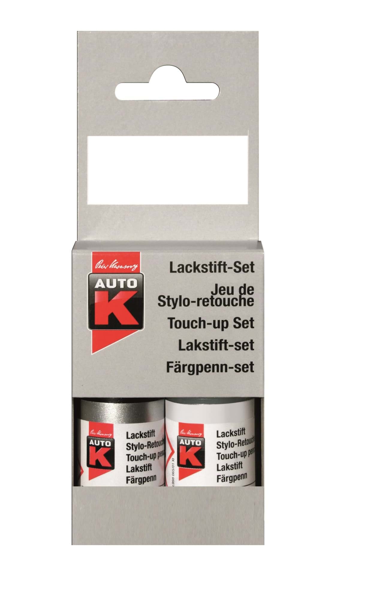 Bild von AutoK Lackstift, Tupflack Set für Volkswagen, VW LA7W Reflexsilber met.