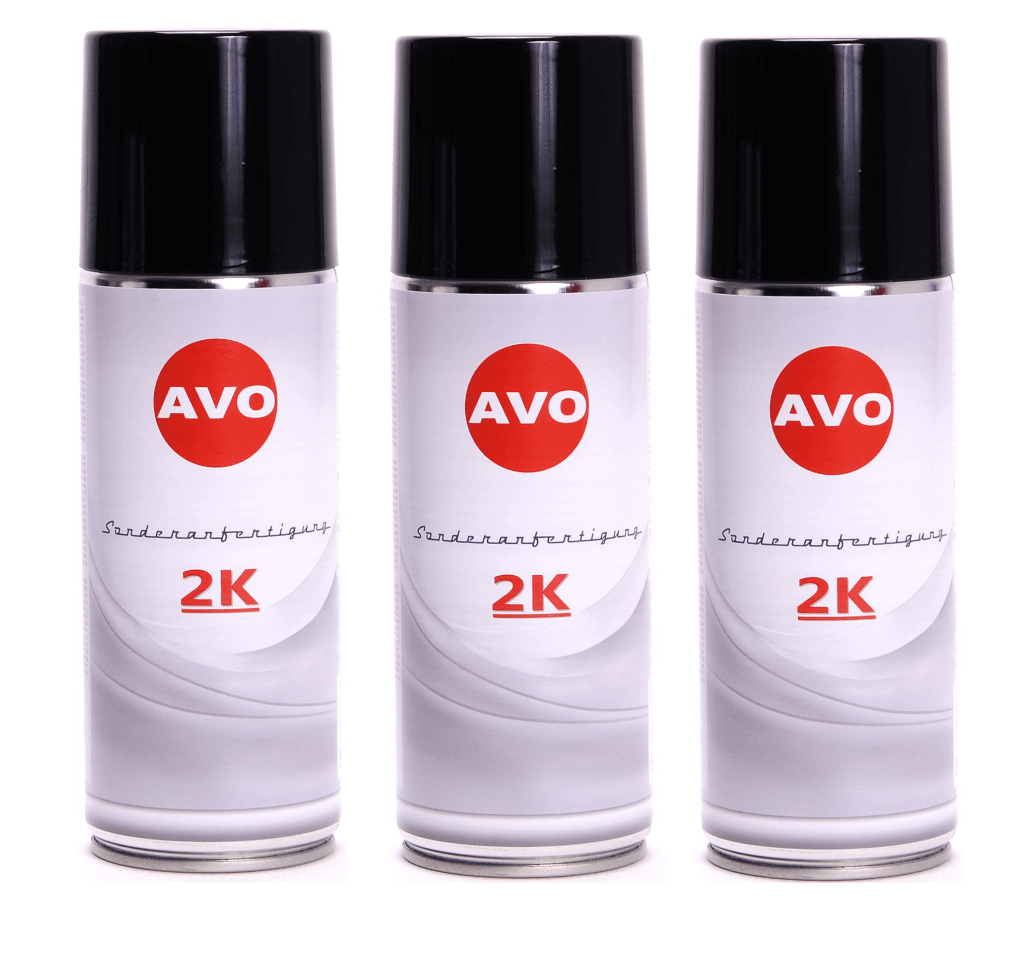 Obraz RAL 9005  2K Lackspray AVO glänzend 3 x 400ml   E0225-3