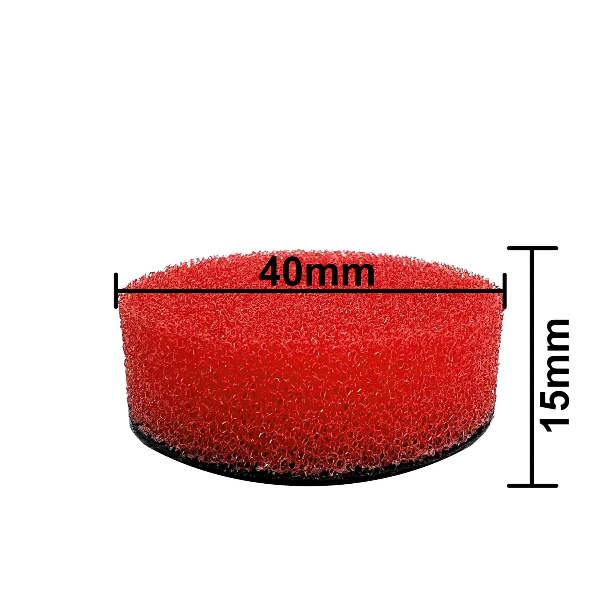 Polierschwamm rot hart Polierpad 40mm x 15mm resmi