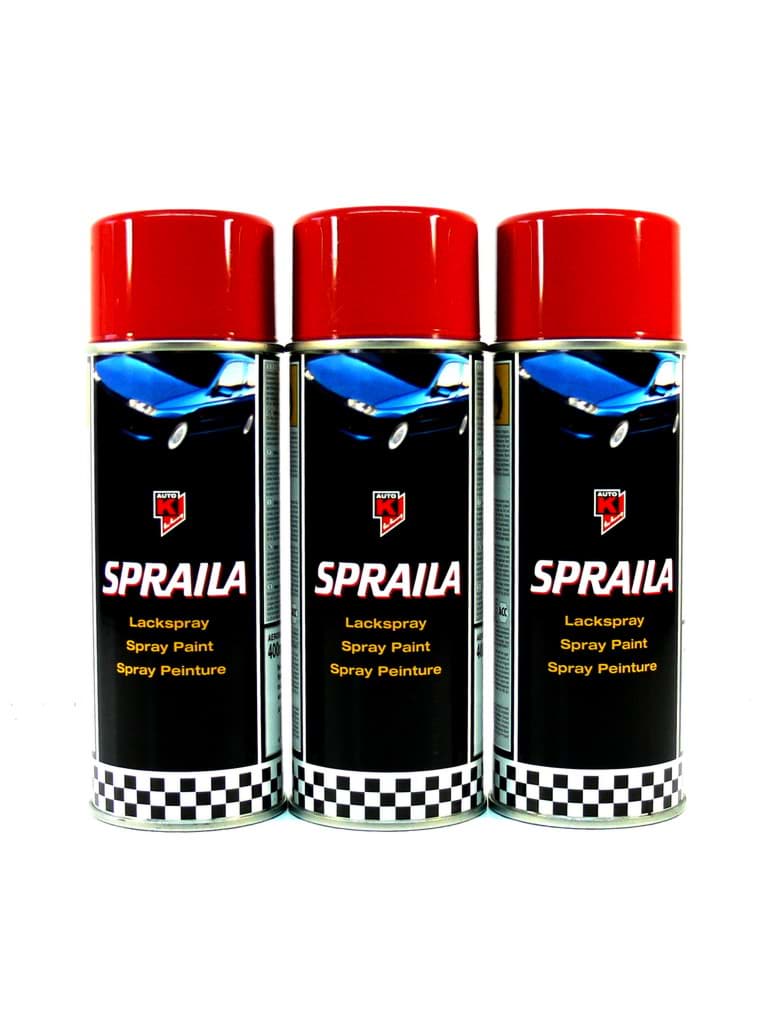 Bild von Spraila Lackspray Universal RAL 3000 Feuerrot 3 x 400ml