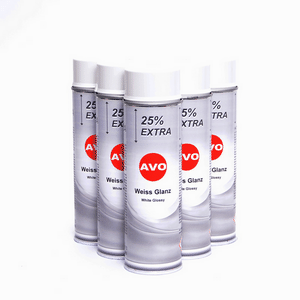 AVO weiss glänzend Lackspray 6 x 500ml resmi