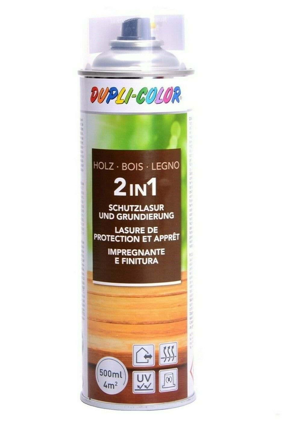 Afbeelding van DUPLI-COLOR Holzschutzlasur 2 in 1 Transparent 500ml 