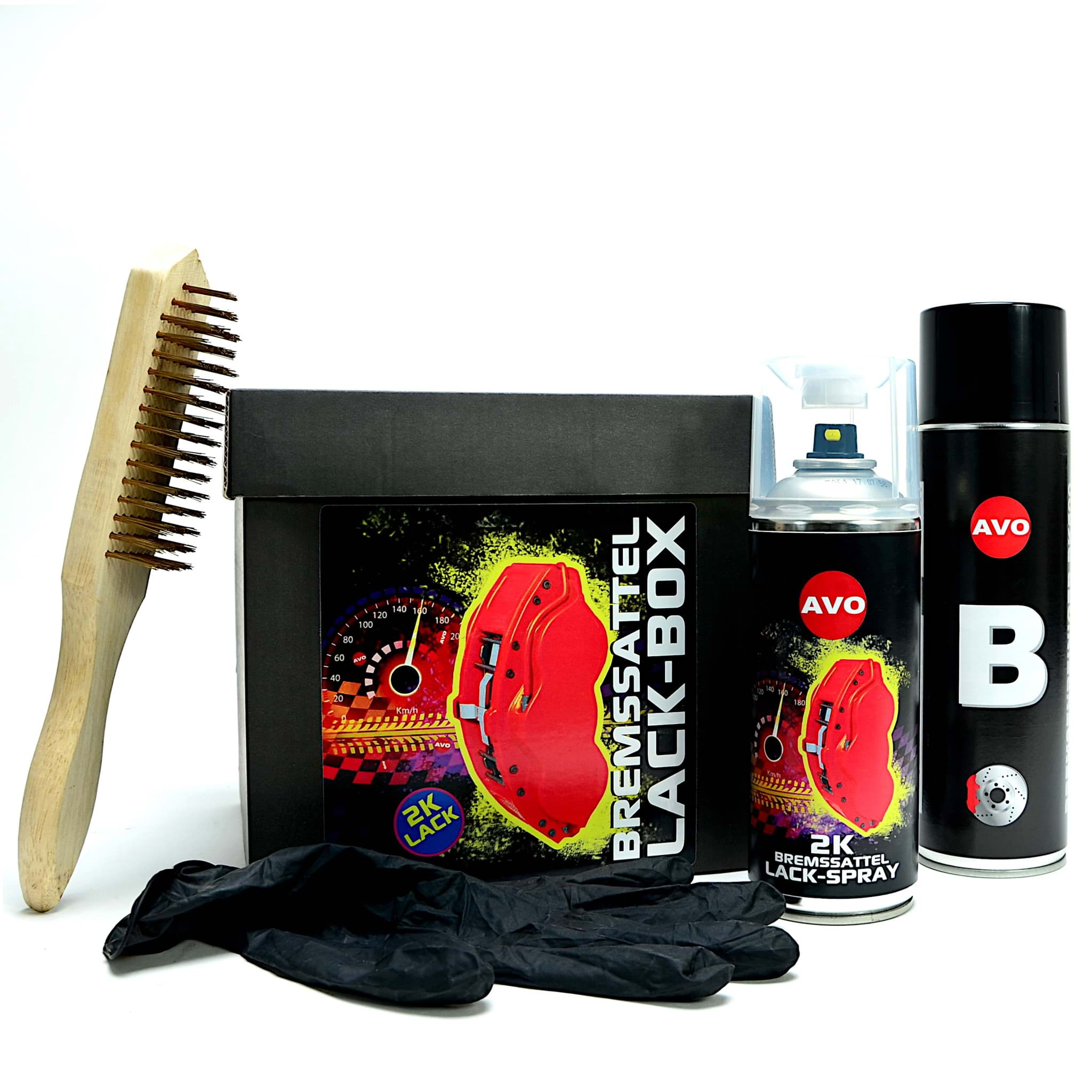 2K Bremssattellack Spray SET rot resmi