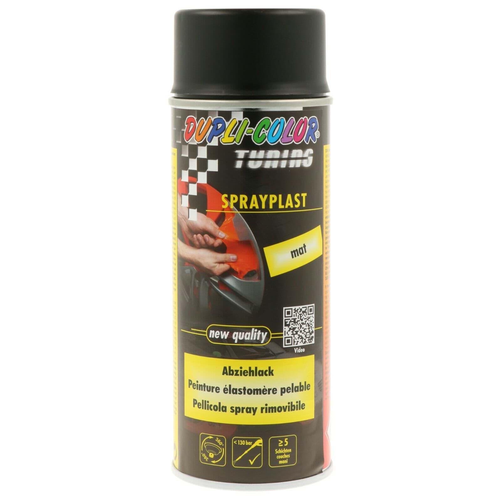 Bild von Abziehlack Sprühfolie 400 ml Schwarz Matt Dupli-Color SPRAYPLAST