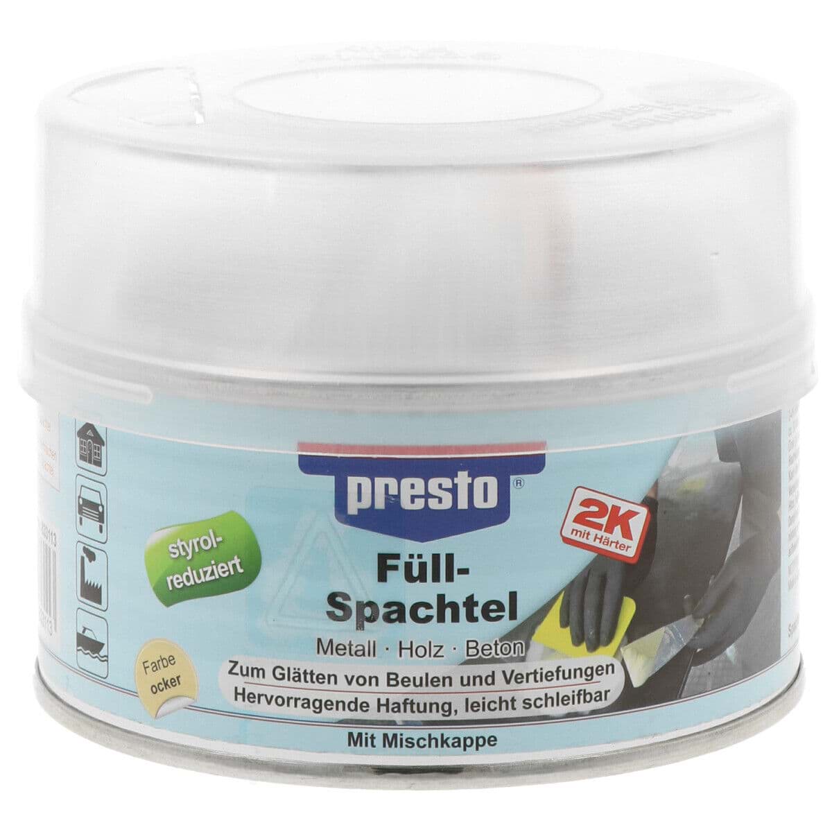 Bild von Füllspachtel Spachtel Polyesterspachtel Presto 500g Prestolith