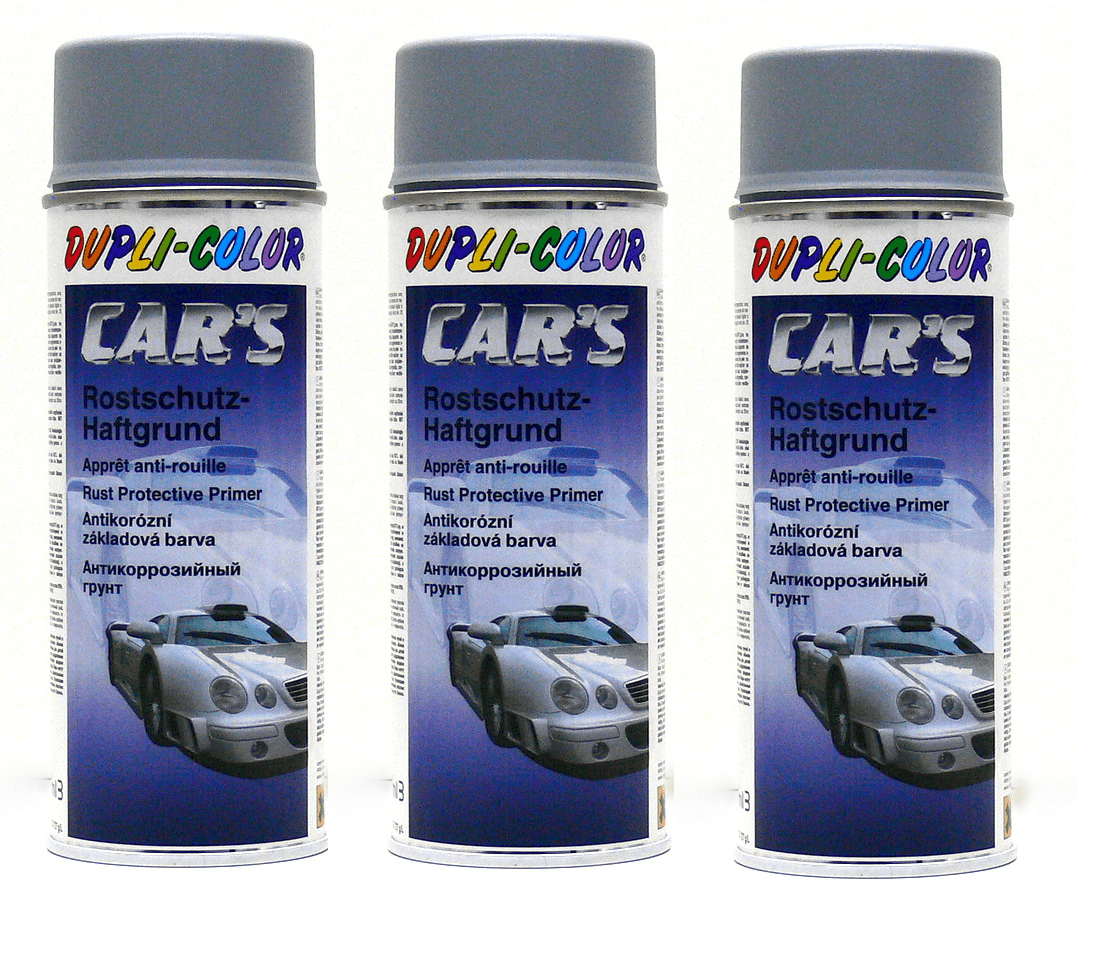 Bild von Duplicolor Cars Lackspray Haftgrund/Rostschutz grau 3 x 400ml