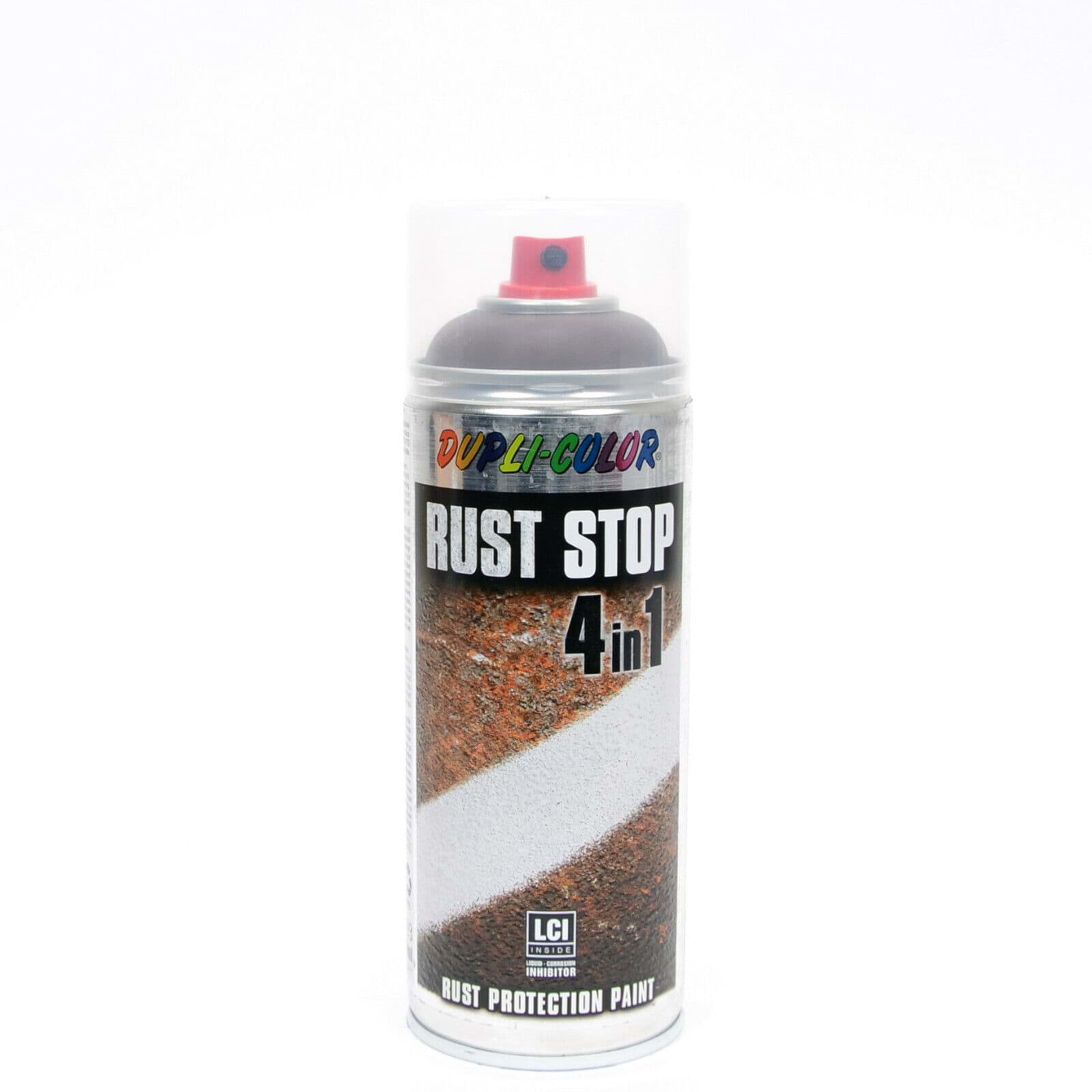 Bild von Rostschutz Lack Spray Sprühdose 4 in 1 Industrielack Rust Stop RAL 8017 schokobraun